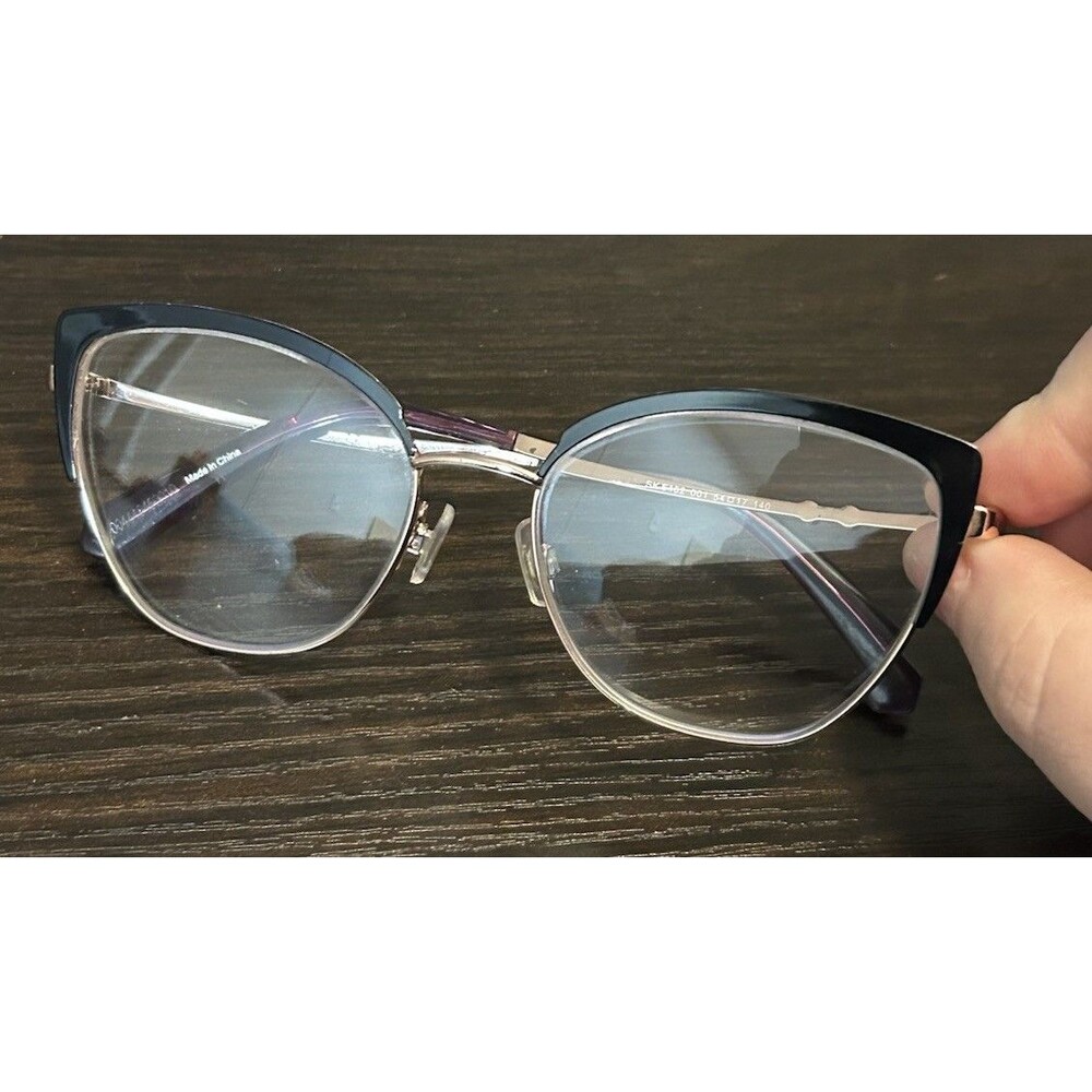 Swarovski SK5402 001 Womens Cat Eye Eyeglass Frames 54-17-140 Black Rose Gold